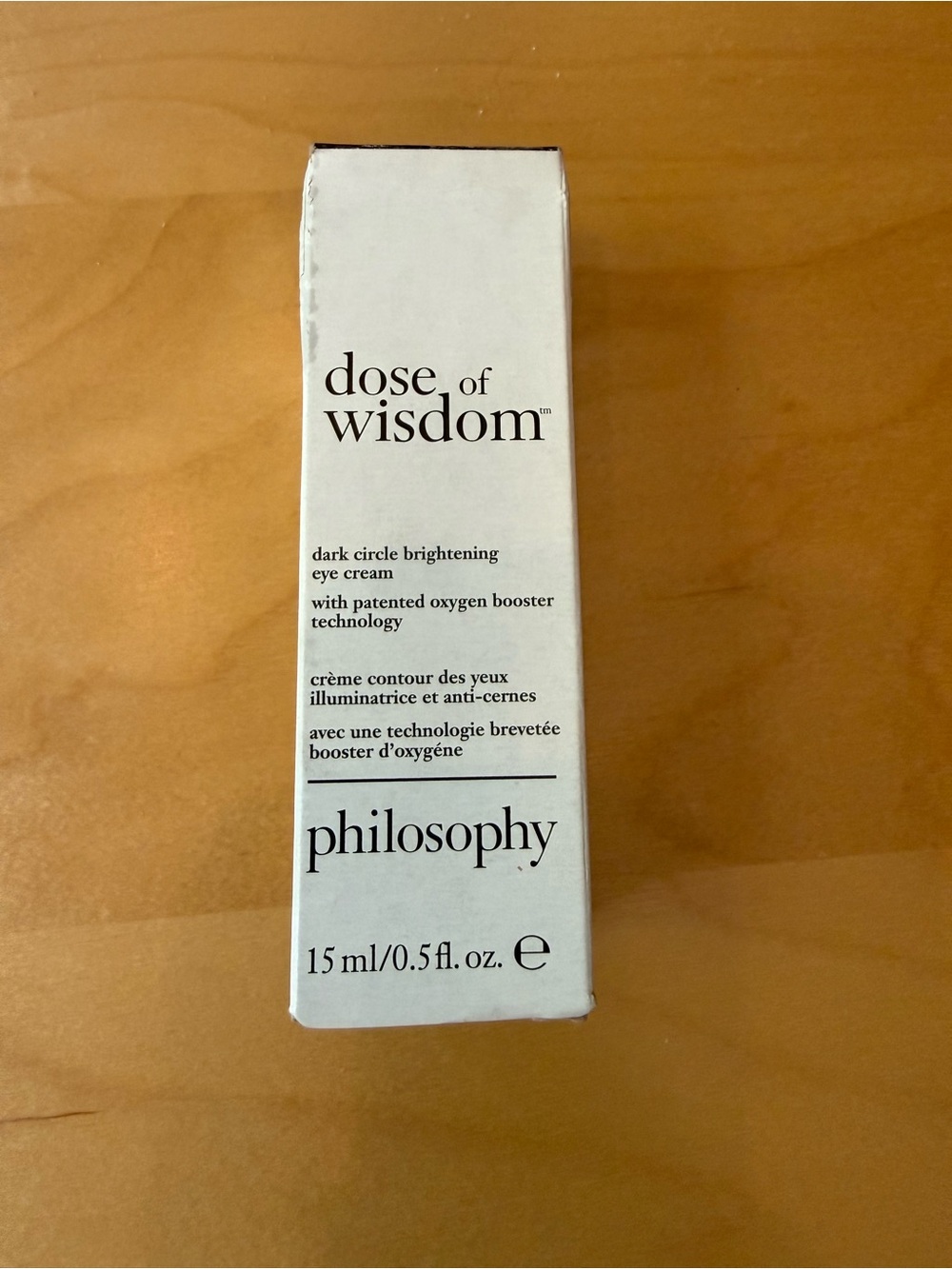 Philosophy Dose of Wisdom Dark Circle Brightening Eye Cream - NWB